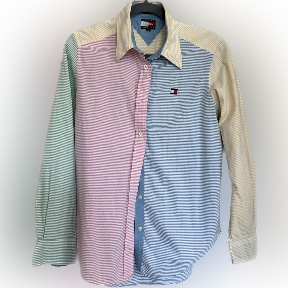 Vintage Tommy Hilfiger Colorblock Button Down